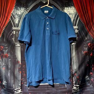 Lacoste Golf Polo Shirt Men 6 Blue Tennis Preppy Casual Alligator Crocodile Logo